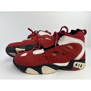 Nike Diamond Turf II Red/Gold Basketball Shoes 488294-600 Kid 7Y Women 8.5